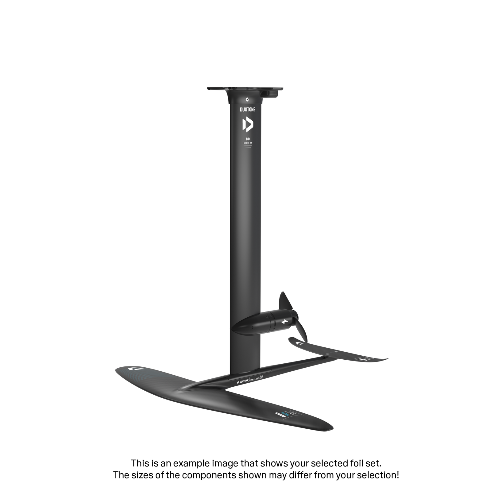 eMast AL Cruise Set 80 Fuselage Aero AL 3BS 74 Front Wing Aero Free SLS 1750 Back Wing Aero Stabilizer C 250 Adapter Fuselage - Duotone Onesize